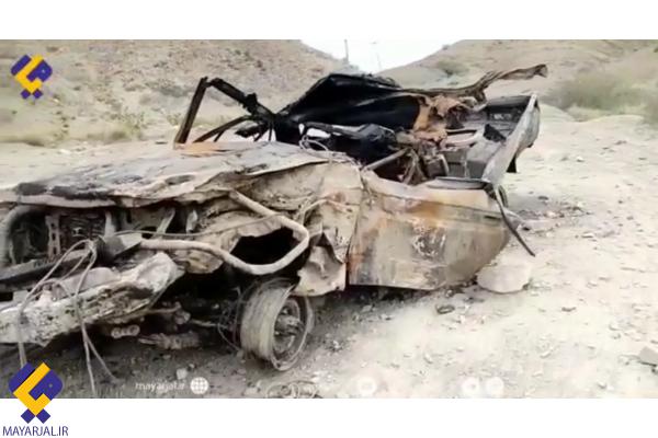 دو جوان سوخت‌بر قربانی جاده های ناایمن بلوچستان+فیلم
