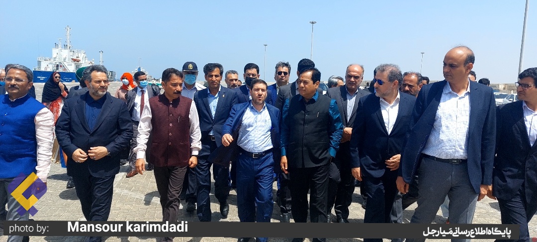 سفر  وزیر بنادر و کشتیرانی هند به چابهاربه روایت تصویر