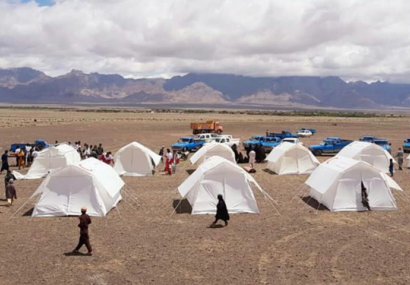 اسکان اضطراری ۸۸۷۷ نفر از سیلزدگان  بلوچستان در چادرهای امدادی